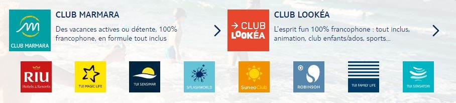 Clubs Marmara et Lookéa avec TUI