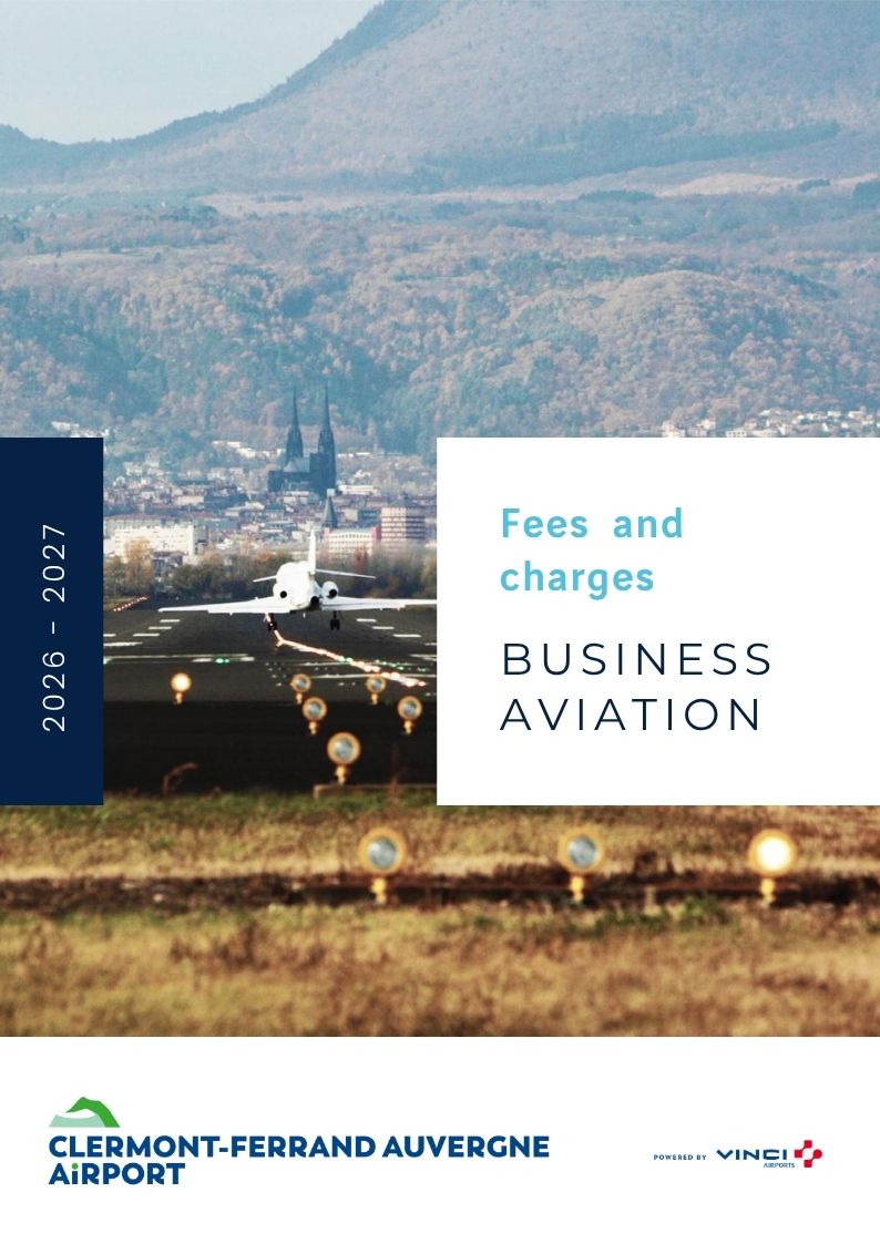business aviation fees and charges at Clermont Ferrand Airport 2026