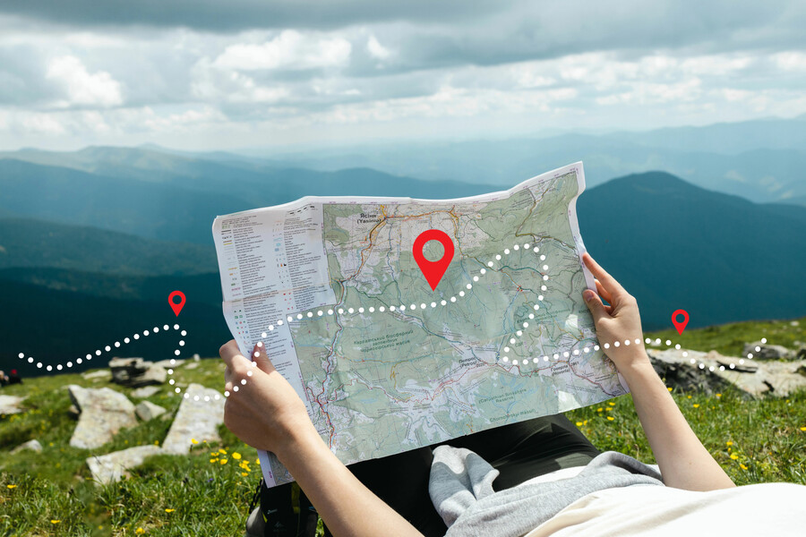 Carte des destinations